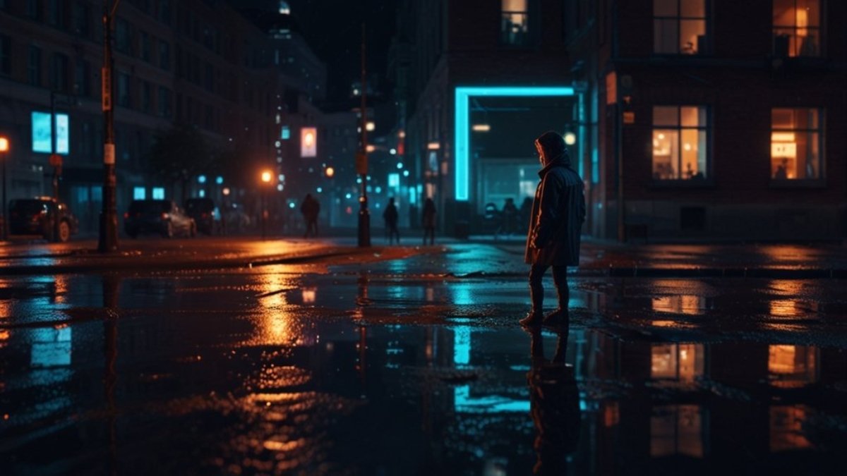 Pré-wedding_urbano_à_noite_luzes_e_reflexos_criativos_1